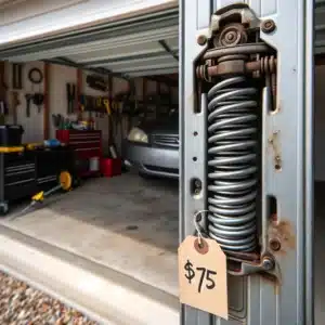 how much is a garage door spring
