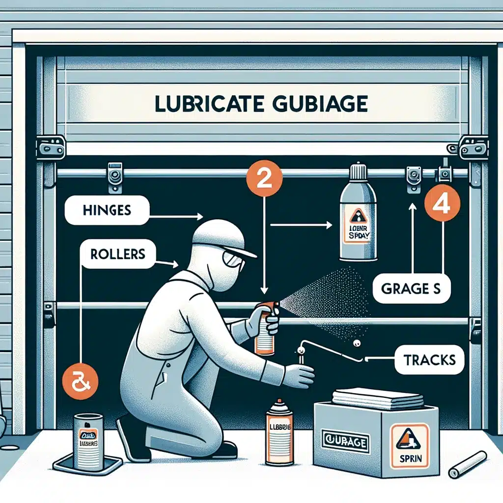 how to lubricate a garage door