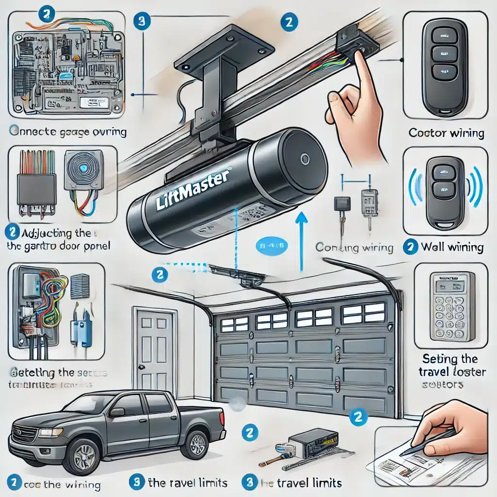 how to set liftmaster garage door opener