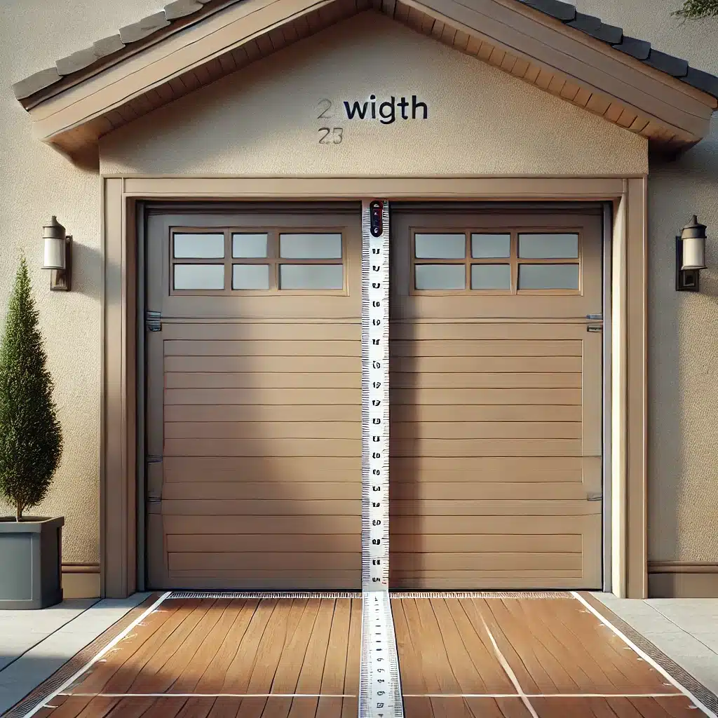 garage door width